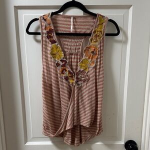 Free People Embroidered Top
